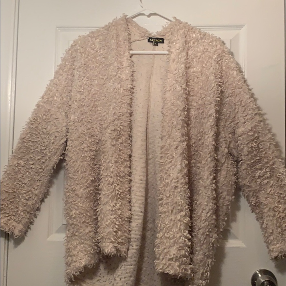 Fuzzy Cardigan Sweater